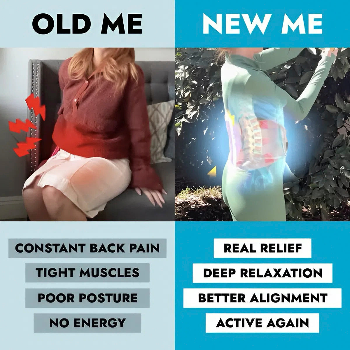 3-in-1 Back Therapy Belt - 15 Minutes a Day to a Pain-Free Life